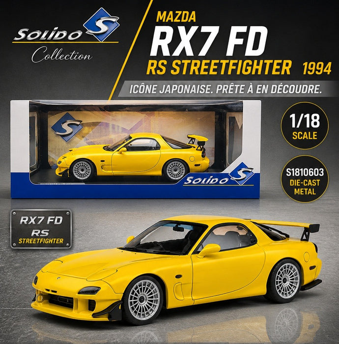 Mazda RX7 FD RS Streetfighter 1994 - Solido - 1/18 - S1810603 - Passion Diecast 