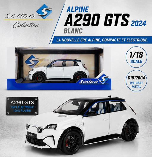 Alpine A290 GTS 2024 White - Solido - 1/18 - S1812604 - Passion Diecast 