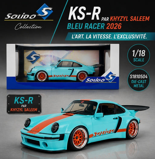 KS-R by KHYZYL SALEEM blue racer 2026 - Solido - 1/18 - S1810504 - Passion Diecast 