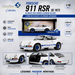 PORSCHE 911 RSR WHITE & BLUE CARRERA STRIPES 1973 - Solido - 1/18 - S1801119 - Passion Diecast 