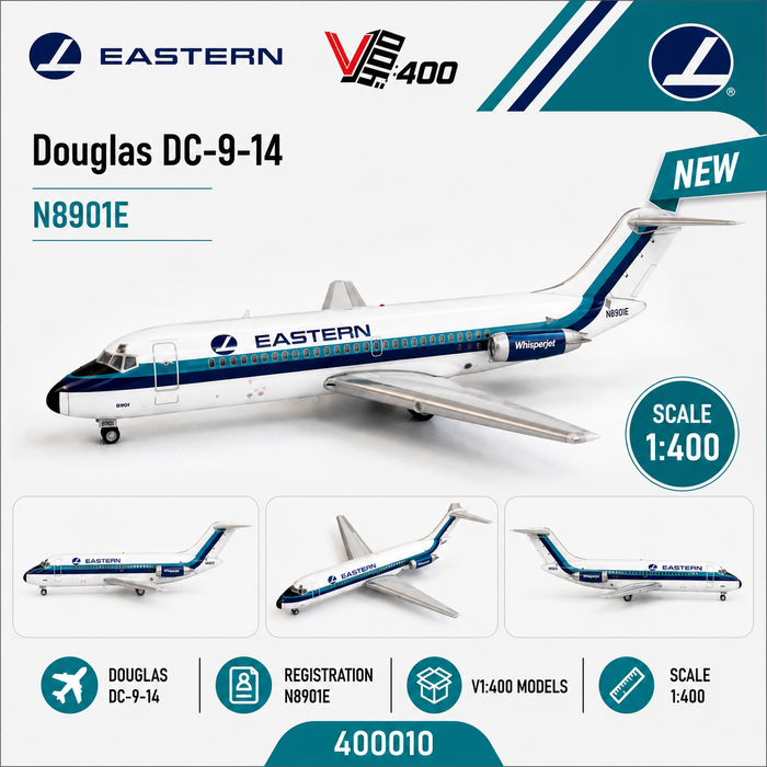 Eastern Airlines Douglas DC-9-14 / N8901E /  V1:400 Models / 1:400 / 400010
