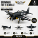 (Preorder) Grumman F8F-2 Bearcat / USN VF-61 Jolly Rogers, White 101, 1949 / SkyMax Flying Heroes 1:72 SM1013