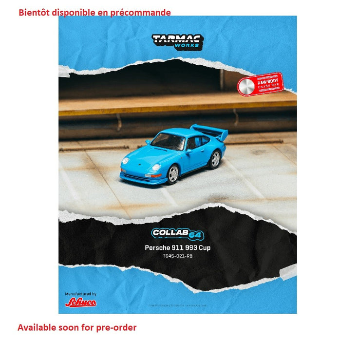 Porsche 911 993 Cup - Riviera blue - Tarmac Works - 1/64 - T64S-021-RB Passion Diecast