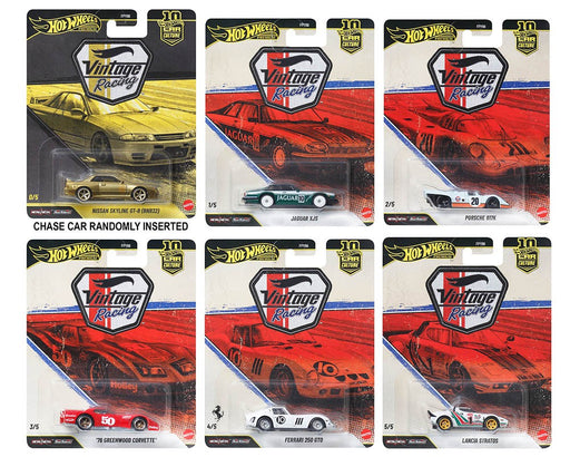 Car Culture 10th Anniversary 2026 - Vintage Racing - Release T Set Of 10 Cars - Hot Wheels 1:64 - FPY86-961T