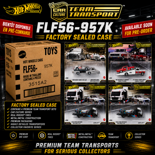 Team Transport K Case 2026 Set of 4 - Hot Wheels - 1/64 - FLF56-957K -  Passion Diecast 