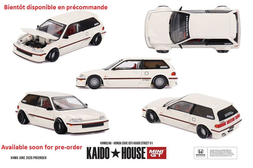 Honda Civic (EF) Kaido Street V1 - Mini GT & Kaido★House 1/64 - KHMG246 Passion Diecast