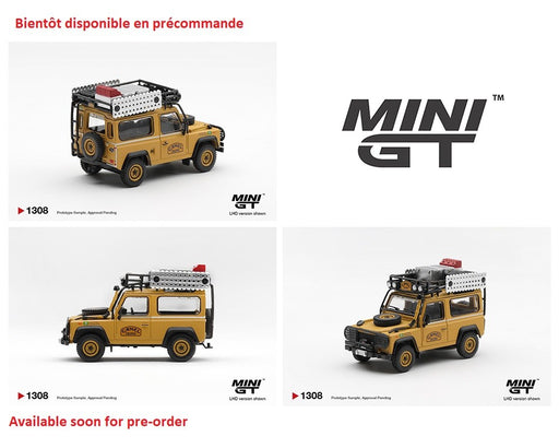 Land Rover Defender 90 1985 Camel Trophy Borneo Team Brazil - Mini GT - 1:64 - MGT01308 Passion Diecast