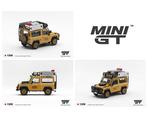 Land Rover Defender 90 1985 Camel Trophy Borneo Team Brazil - Mini GT - 1:64 - MGT01308 Passion Diecast