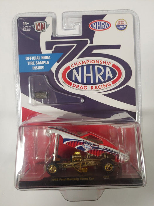 CHASE CAR 1969 Ford Mustang Funny Car 75th Anniversary of NHRA - M2 Machine - 1:64 - 31500-HS66GR