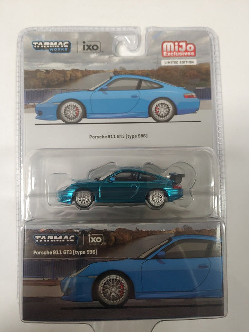CHASE CAR Porsche 911 GT3 (Type 996) - Light Blue - Tarmac Works - 1/64 - T64G-069-BLGR