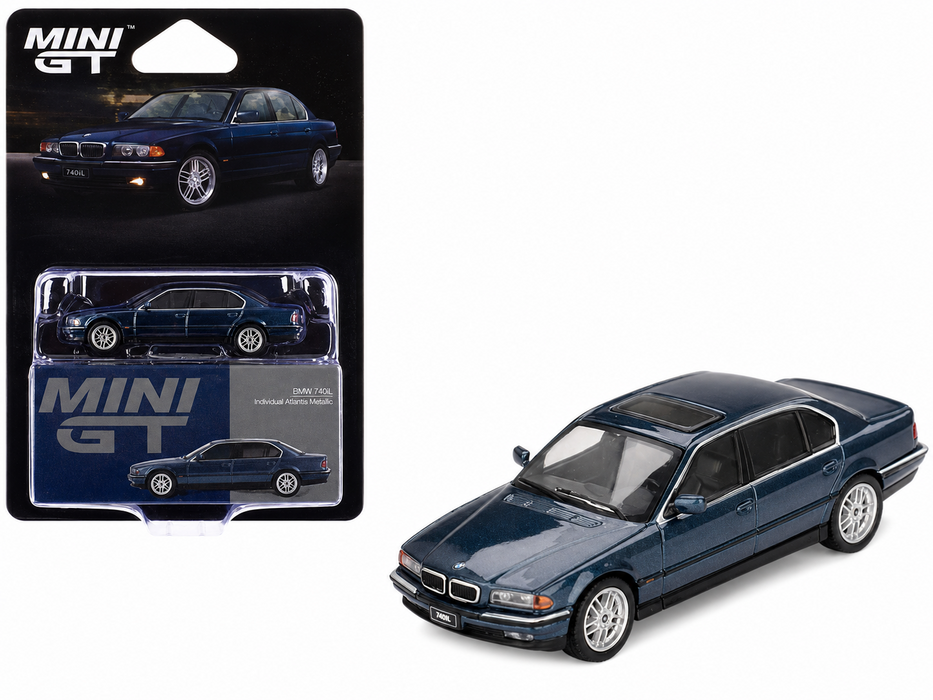 BMW 750IL Sorrento Blue Metallic - Mini GT - 1:64 - MGT00894 Passion Diecast