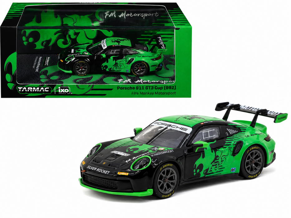 Porsche 911 GT3 Cup (992) Fire Monkey Motorsport - Tarmac Works - 1/64 - T64-093-FMM Passion Diecast