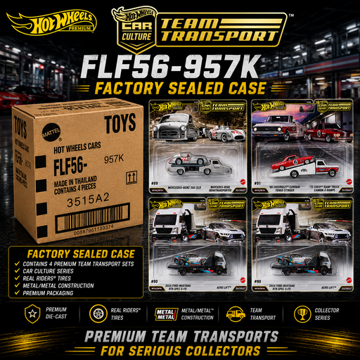 Team Transport K Case 2026 Set of 4 - Hot Wheels - 1/64 - FLF56-957K -  Passion Diecast 