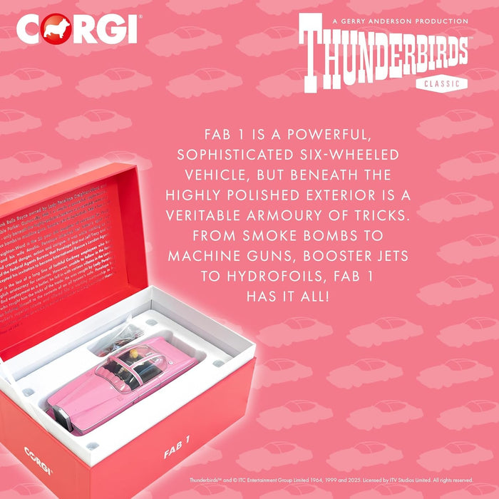 FAB 1 Diecast Model, Thunderbirds, 1964 - Corgi 1:36 - CC00605 Passion Diecast