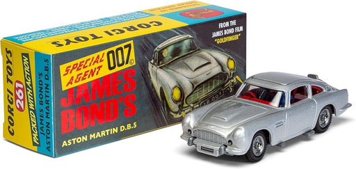 James Bond Aston Martin DB5, Silver  - Corgi 1:43 - RT26101S Passion Diecast