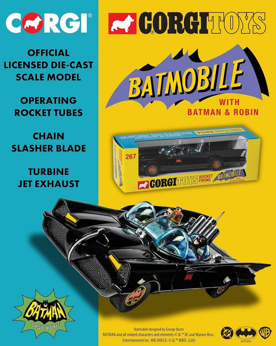 Batmobile with Batman and Robin 12 - Corgi 1:46 - RT26701 Passion Diecast