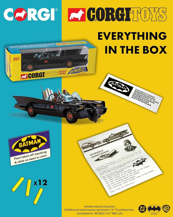 Batmobile with Batman and Robin 12 - Corgi 1:46 - RT26701 Passion Diecast