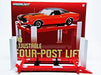 Manual Four-Post Lift in Red And White - Greenlight - 1/18 - 12888 - Passion Diecast 