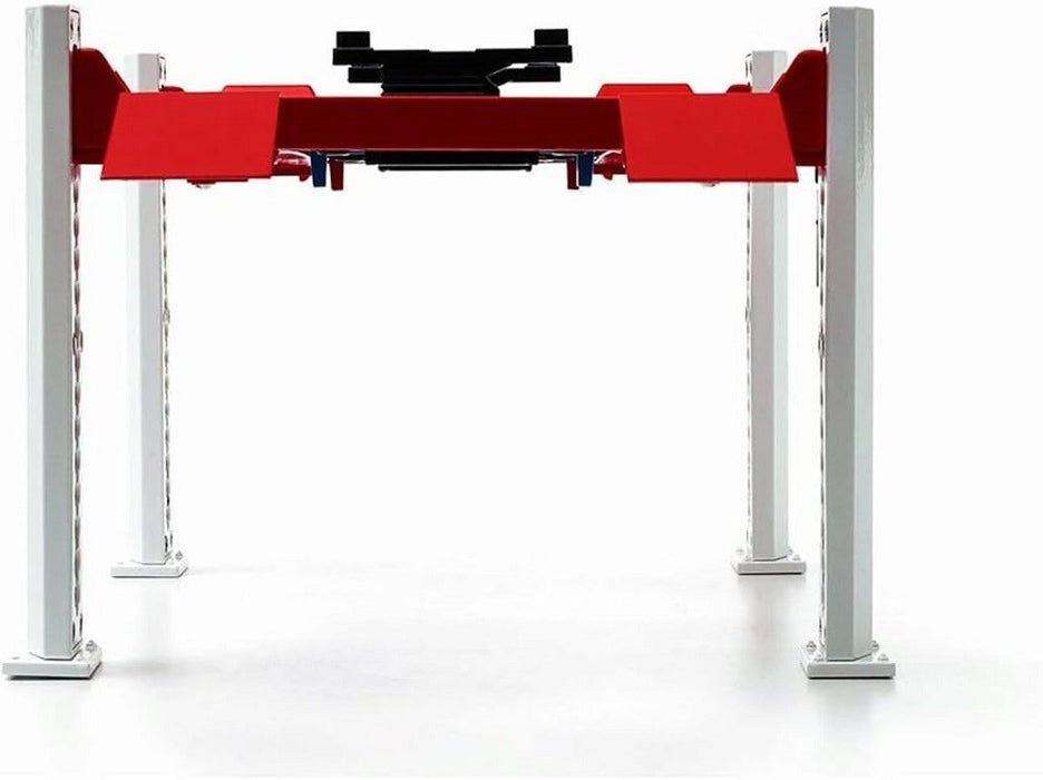 Manual Four-Post Lift in Red And White - Greenlight - 1/18 - 12888 - Passion Diecast 