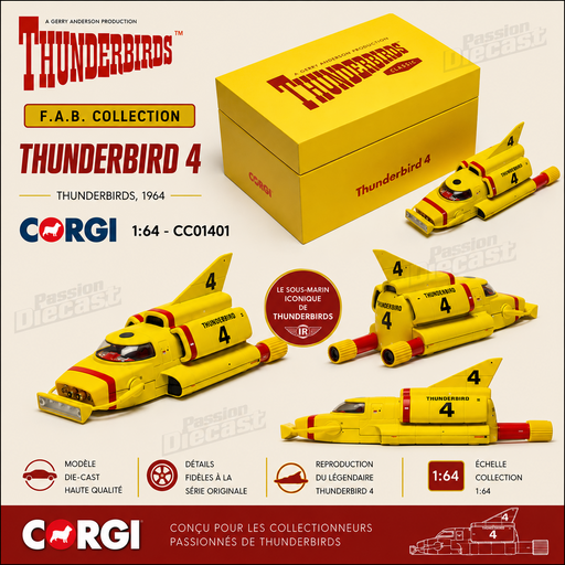 Thunderbirds F.A.B. Collection - Thunderbird - Corgi 1:44 - CC01401 Passion Diecast