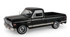 1971 Chevrolet C10 Custom Pickup Truck in Black Barrett-Jackson - Scottsdale 2024 - Highway 61 - 1/18 - 18054