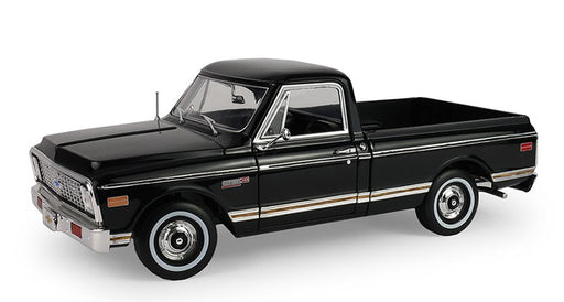 1971 Chevrolet C10 Custom Pickup Truck in Black Barrett-Jackson - Scottsdale 2024 - Highway 61 - 1/18 - 18054