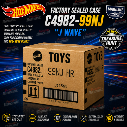 Hot Wheels 1/64  2026 Basic International Sealed Case J 72 cars - C4982-99NJ