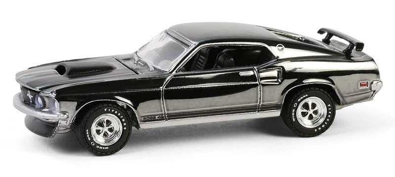 1969 Ford Mustang BOSS 429 - Silver Chrome Edition - John Wick 2014 - Hobby Exclusive - 1/64 Greenlight - 30557