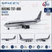 SpaceX Boeing 737-800 / N154TS /  JC Wings 1:200 / XX20558