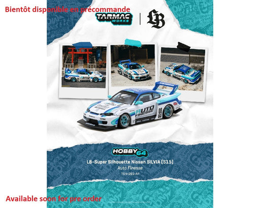 LB-Super Silhouette Nissan SILVIA (S15) Auto Finesse - White - Tarmac Works - 1/64 - T64-091-AF Passion Diecast