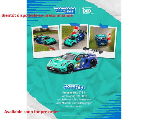 Porsche 911 GT3 R Nürburgring 24h 2024 - Tarmac Works - 1/64 - T64-084-24NUR44 Passion Diecast