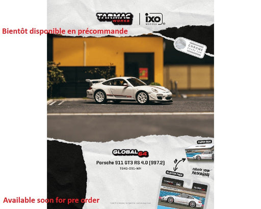 Porsche 911 GT3 RS 4.0 (997.2) - White - Tarmac Works - 1/64 - T64G-091-WH-B Passion Diecast