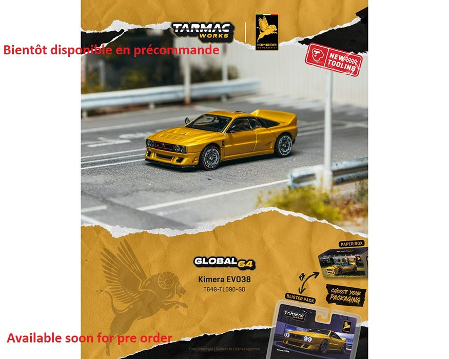 Kimera EVO38 - Gold - Tarmac Works - 1/64 - T64G-TL090-GD-B Passion Diecast