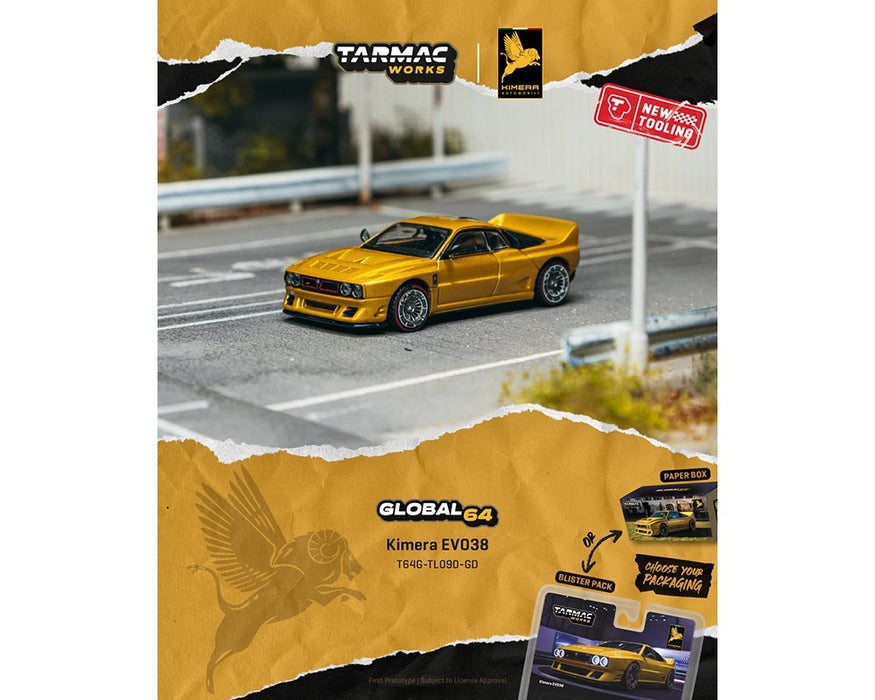 Kimera EVO38 - Gold - Tarmac Works - 1/64 - T64G-TL090-GD-B Passion Diecast