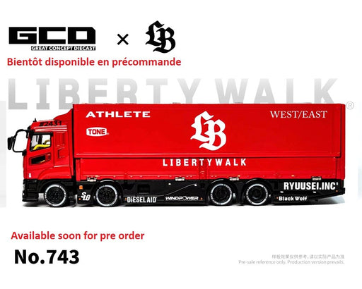 LBWK Mitsubishi Fuso Super Great Super Silhouette - Red - GCD - 1:64 - KS-073-743 Passion Diecast
