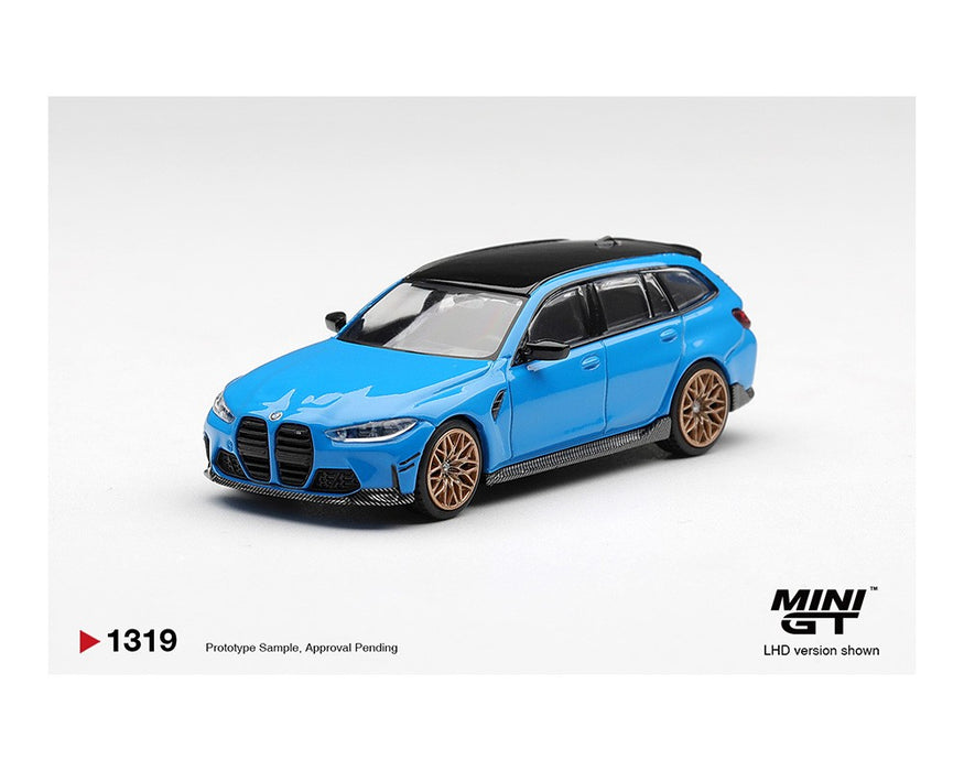 BMW M3 M Performance Touring Riviera Blue - Mini GT - 1:64 - MGT01319 Passion Diecast