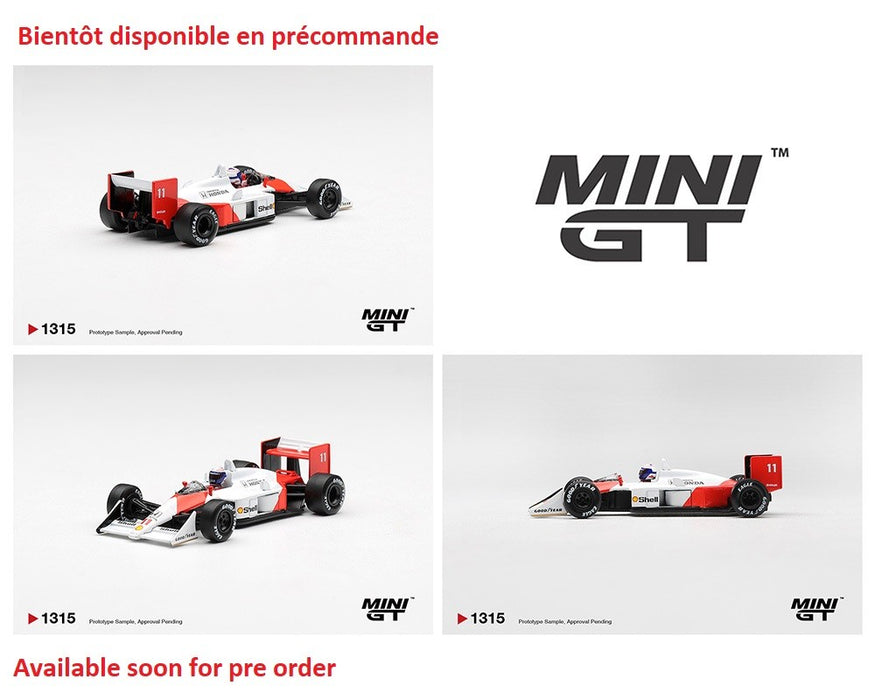 McLaren MP4/4 No.11 Alain Prost 1988 Canadian Grand Prix 2nd Place - Mini GT - 1:64 - MGT01315 Passion Diecast