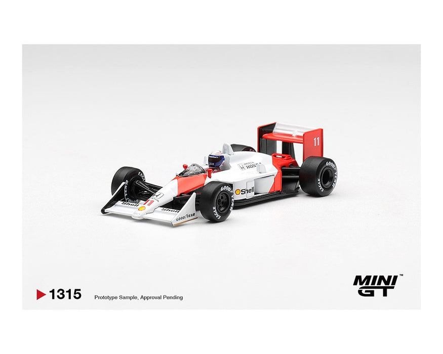 McLaren MP4/4 No.11 Alain Prost 1988 Canadian Grand Prix 2nd Place - Mini GT - 1:64 - MGT01315 Passion Diecast