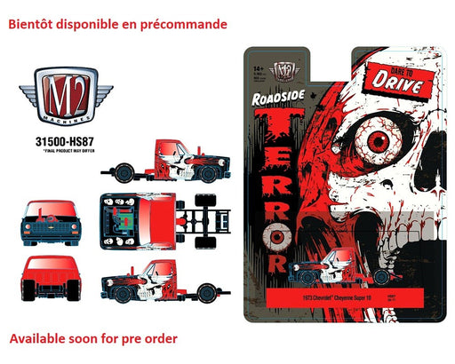1973 Chevrolet Cheyenne Super 10 Dare To Drive Terror Series - Red - M2 Machine - 1:64 - 31500-HS87 Passion Diecast