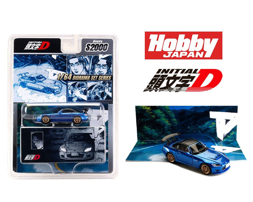 Initial D Honda S2000 with Collector Cards Toshiya Joshima VS Takumi Fujiwara - Hobby Japan - 1:64 - HJDMD012 Passion Diecast 
