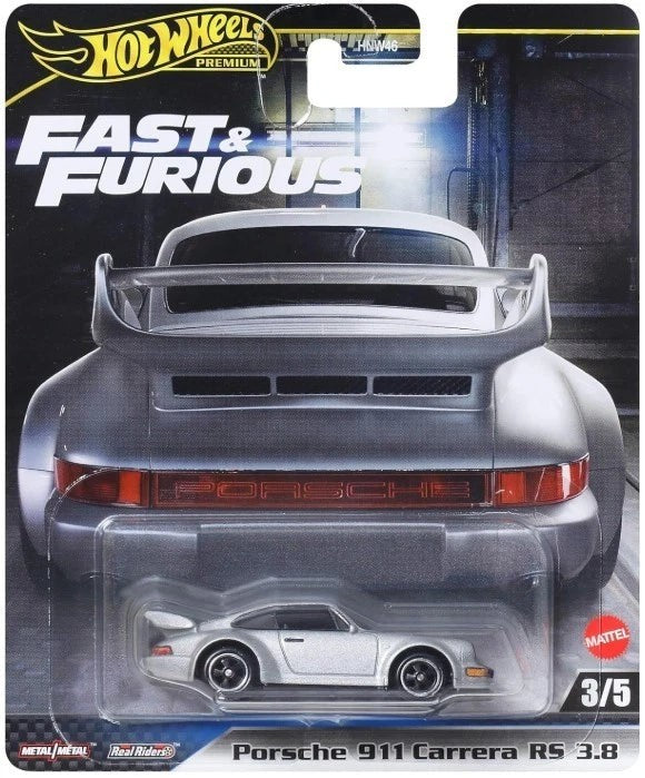 Fast & Furious - Porsche 911 Carrera RS 3.8 Silver  - Hot Wheels 1:64 - JBM03