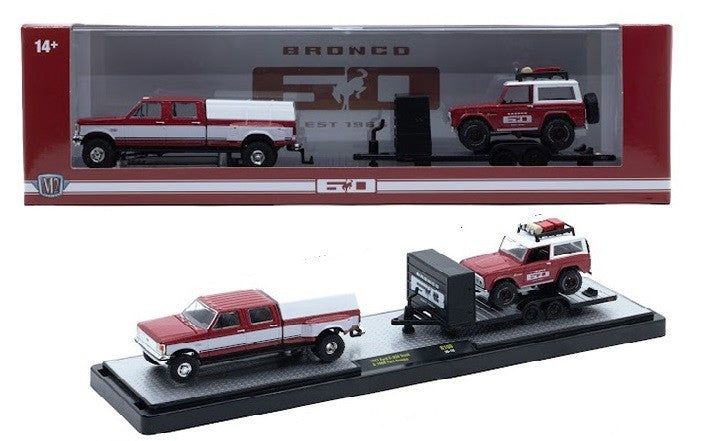 1987 Ford F-350 Truck & 1966 Ford Bronco - M2 1/64 - 36000-100 C Passion Diecast