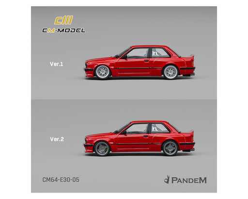 Pandem BMW M3 E30 - Bright Red - CM Model - 1:64 - CM64-E30-05