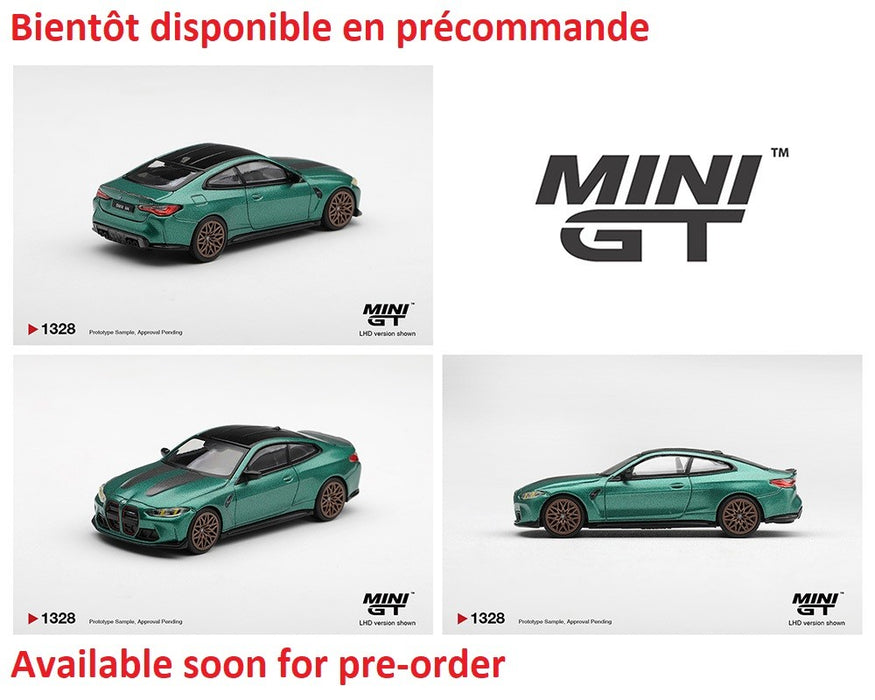 BMW M4 CS Frozen Isle of Man Green Metallic - Mini GT - 1:64 - MGT01328 Passion Diecast