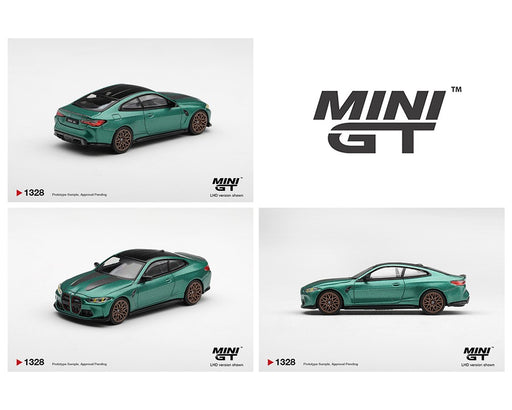 BMW M4 CS Frozen Isle of Man Green Metallic - Mini GT - 1:64 - MGT01328 Passion Diecast