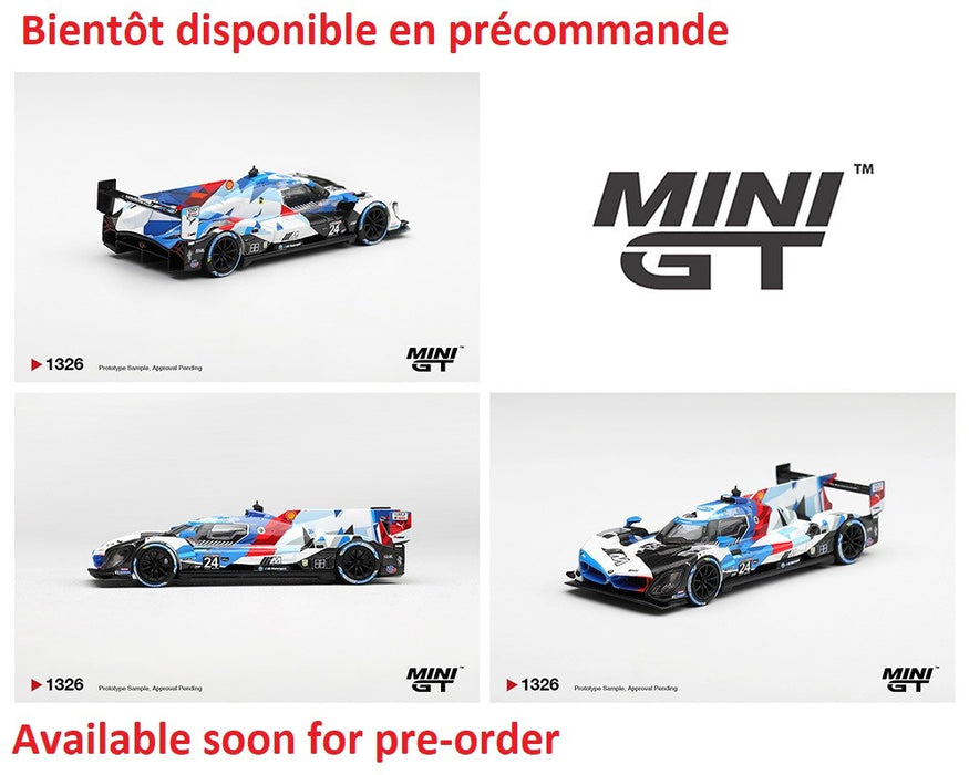 BMW M Hybrid V8 GTP No.24 BMW M Team RLL 2024 IMSA Daytona 24 Hrs - Mini GT - 1:64 - MGT01326 Passion Diecast