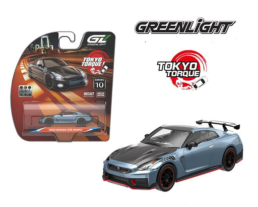2024 Nissan GTR NISMO in Stealth Grey - Tokyo Torque Series 10 - 1/64 Greenlight - 235110 C