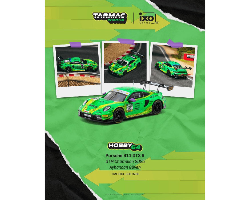 Porsche 911 GT3 R DTM Champion 2025 Ayhancan Güven - Tarmac Works - 1/64 - T64-084-25DTM90 Passion Diecast