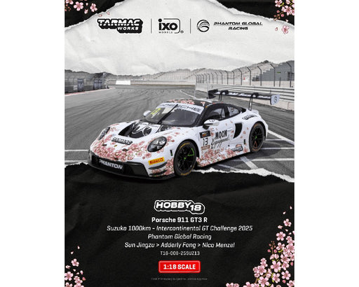 Porsche 911 GT3 R GT Challenge 2025 Phantom Global Racing Mooneyes - Tarmac Works - 1/18 - T18-008-25SUZ13 Passion Diecast