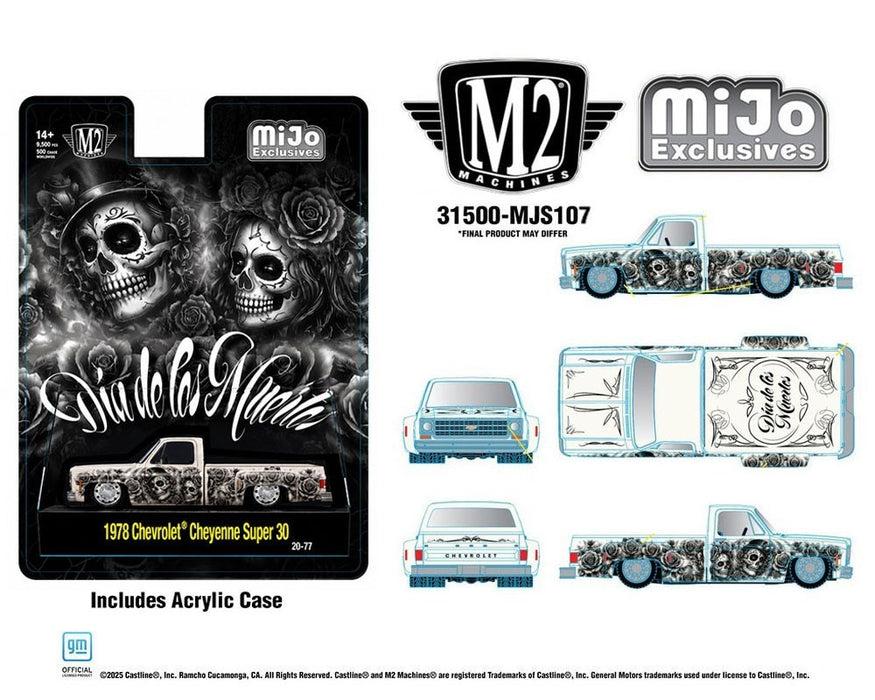 Chevrolet Cheyenne Super 10 Dare To Drive Terror Series de 1973 - Rouge - M2 Machine - 1:64 - 31500-MJS107 Passion Diecast